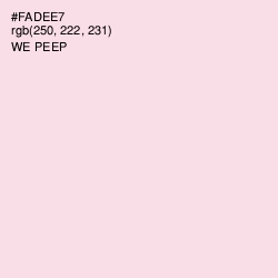 #FADEE7 - We Peep Color Image